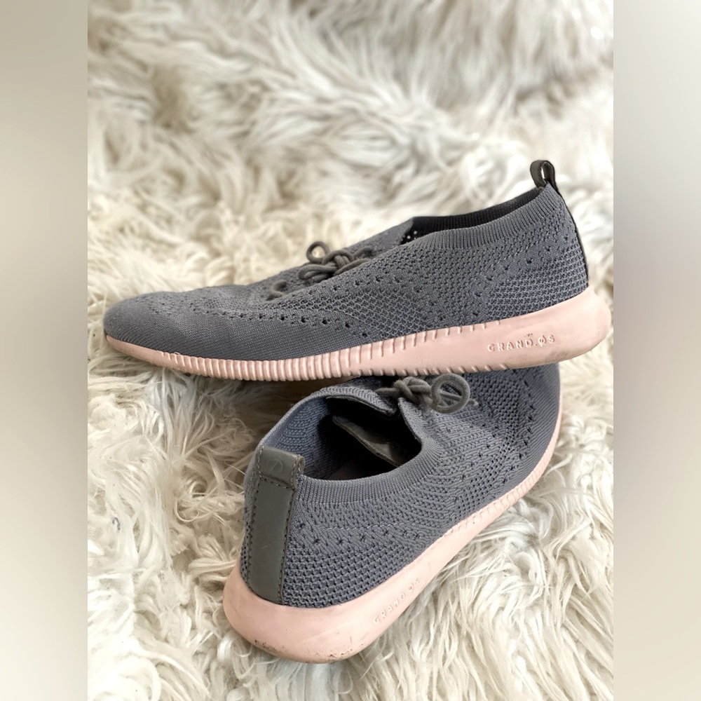 Cole Haan Size 7 Grey & Pink Grand OS Sneakers